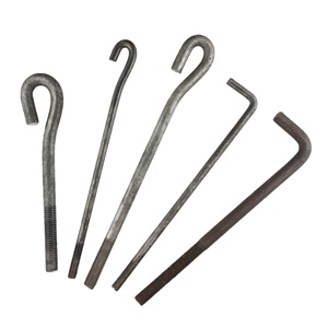 J <strong>Bolt</strong> for Streetlighting With Nut and Washer M16 J-Type <strong>Anchor</strong> <strong>Bolt</strong> <strong>ASTM</strong> <strong>A36</strong> - Product Image 3