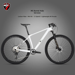 Vélo de montagne tout-terrain en fibre de carbone M5 M6100-12s avec freins à disque hydrauliques MT200 12 vitesses M6100 et axe traversant M5 - Product Image 1