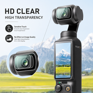 DJI Osmo Pocket 3 Tempered Glass Screen <b>Protector</b> Camera <b>Lens</b> <b>Protector</b> HD Clear 9H Anti Scratch - Product Image 6