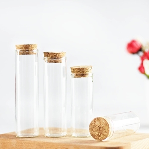 Fabbrica 20ml 30ml 50ml 65ml 90ml molte dimensioni vetro trasparente provetta medico che desidera bottiglia con tappo di sughero - Product Image 5
