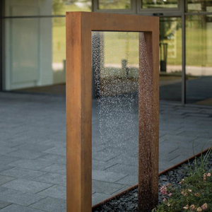 Escultura de Acero Corten para Jardín con Cascada Decorativa para Exteriores, Superventas - Product Image 3