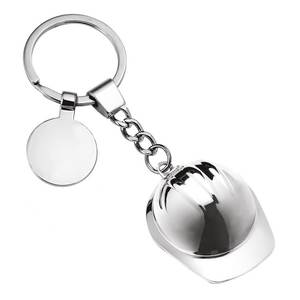 Portachiavi in Lega Metallica Lucida a Forma di Casco D=40mm con Apribottiglie, Logo Personalizzato, Stampa UV, Stile alla Moda, Disponibile Stampa Offset - Product Image 2