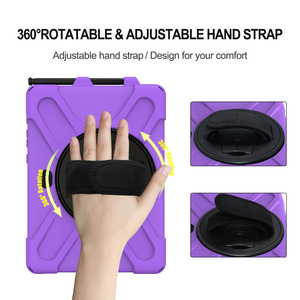 Housse antichoc pour tablette PC + bandoulière en silicone pour <span class=keywords><strong>Samsung</strong></span> Galaxy <span class=keywords><strong>Tab</strong></span> Active 5 Pro Armor Case Active <span class=keywords><strong>4</strong></span> Pro - Product Image 4