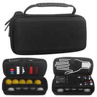 Étui de rangement portable en EVA rigide pour équipement de golf, pochette zippée en nylon avec sangles élastiques pour le parcours de golf