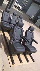 Sièges de voiture modifiés en <span class=keywords><strong>cuir</strong></span> pleine fleur beige et <span class=keywords><strong>noir</strong></span> sur mesure pour Mercedes Benz V260 V Class Sprinter Van, pour fourgons d'origine personnalisés - Product Image 4