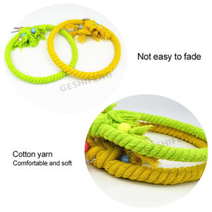 Giocattoli per gabbia pappagallo giocattoli per altalena per uccelli campane pesce persico con perline di legno campane giocattoli appesi - Product Image 6