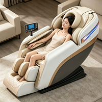 Silla de Masaje VCT de Cuero PU Eléctrica 8D con Gravedad Cero y Airbags para Todo el Cuerpo, con Programas Automáticos, Nuevo Diseño, Repuestos Gratis