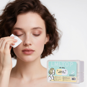 Almohadillas de algodón desechables finas para la aplicación de tóner de eliminación de maquillaje Compresa húmeda Hipoalergénico sin pelusa Ideal para TOP-008 a granel - Product Image 6