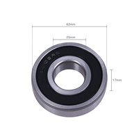 Cuscinetto a Sfera 6205 RS ZZ C3 A+ per Motori di Motociclette e Parti di Macchinari per Ristoranti, Cuscinetto Rinforzato