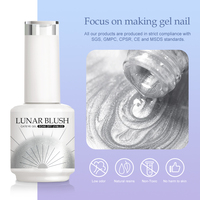 Esmalte de Uñas en Gel Westink Lunar Blush Cat Eye, Botella de 15 ml, Gel UV para Uñas de Salón, Esmalte de Uñas en Gel Cat Eye con Brillo Magnético para 2 Semanas