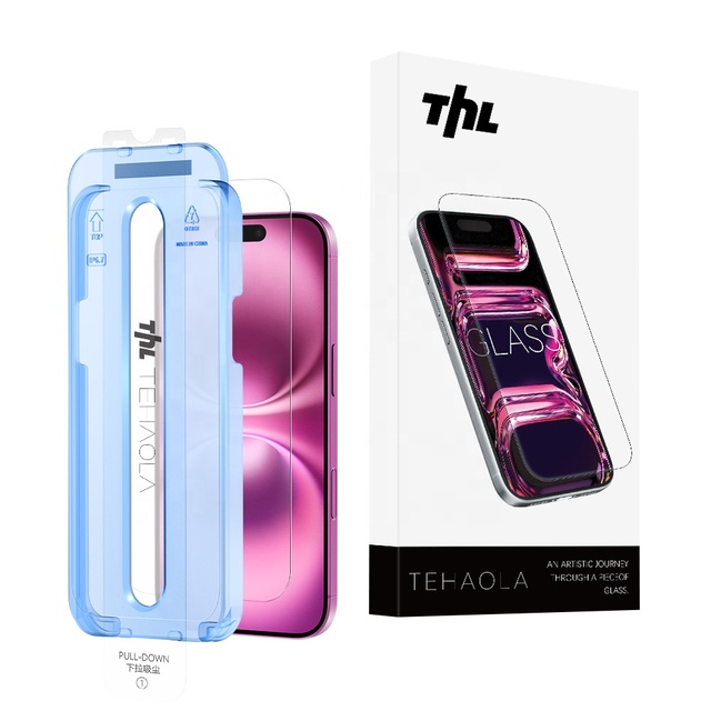 9H Scratch-Resistant Edgeless HD Glass for iPhone 17 Pro Max 16 15 14 13 12 Electroplated Oleophobic Dust-Free Install Tool