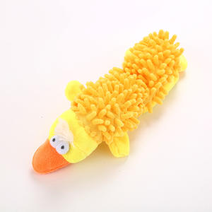 Hayvan dolması zeki kemik şekli oyuncaklar Squeak kahverengi sevimli yatak peluş oyun Unstuffed Tpr Pet köpek oyuncak - Product Image 3