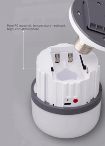 Yeni uzun acil durum süresi 5 saat acil durum ışıkları kanca tipi-C E27 şarj 3600mAh pil 40W Recargable Led ampuller - Product Image 4