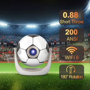 โปรเจคเตอร์ฟุตบอลในร่มและกลางแจ้ง CRE O1 ความละเอียด 720P HD ปรับคีย์สโตนอัตโนมัติ ระบบ Android 9 WiFi6 BT5.0 ขนาดพกพา - Product Image 1