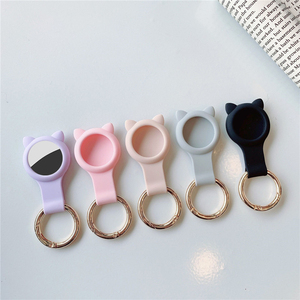 Étuis en silicone souple anti-perte personnalisés pour Airtag <span class=keywords><strong>GPS</strong></span> Pet Locator Tracker en plastique porte-clés crochets et housses pour Airtags - Product Image 3