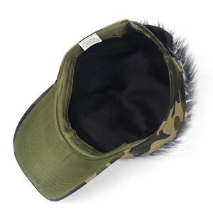 Fashion Hairpiece Sun Cap Snapback Sport Hip Hop Camouflage Leopard Dot Half <b>Wig</b> Baseball Caps <b>Men</b> Women 100% Cotton Summer - Product Image 6