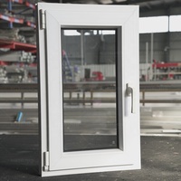Fenêtres à battants en PVC au design moderne, style ouverture à bascule en UPVC, vente en gros de fenêtres oscillo-battantes en UPVC pour chambre à coucher, horizontales