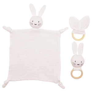 ผ้าห่มมัสลินเนื้อผ้าฝ้าย 100% ปรับแต่งได้ของ Maydow รูปแบบกระต่าย นุ่มสบาย สำหรับดูแลทารกแรกเกิด - Product Image 4