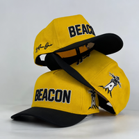 Casquette de baseball 5 panneaux en coton 100% de haute qualité, logo brodé personnalisé, casquettes de baseball pour hommes, vente en gros