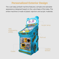 Machine de jeu d'arcade électronique à pièces, nouvelle machine de flipper à billes, mini-machine de divertissement pour enfants, centre commercial