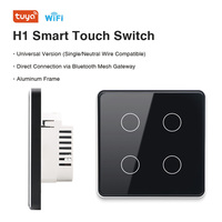 Pour les interrupteurs muraux intelligents Tuya TYSH standard UE compatibles Google Alexa et Zigbee 10A max. Réseau WiFi actuel