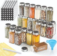 Conteneurs de bocaux de stockage d'épices alimentaires les plus populaires pot à épices en verre