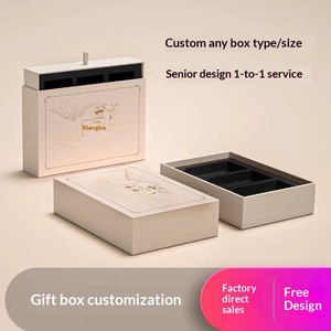 Cajas de Regalo Cosméticas de Cartón Blanco Personalizadas de Lujo con Cajón y Tapa para Empaque de Productos para el Cuidado de la Piel - Product Image 2
