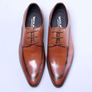 New Designer Men's Lace-up Leather <b>Shoes</b> Business Formal <b>Shoes</b> Pointed-toe Trendy <b>Shoes</b> <b>Height</b> <b>Increasing</b> Autumn Breathable - Product Image 6