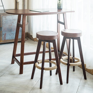 Muebles Desmontables Económicos, <span class=keywords><strong>Taburete</strong></span> Giratorio de <span class=keywords><strong>Madera</strong></span> Moderno para <span class=keywords><strong>Cocina</strong></span>, Isla de <span class=keywords><strong>Cocina</strong></span>, Cafetería - Product Image 4