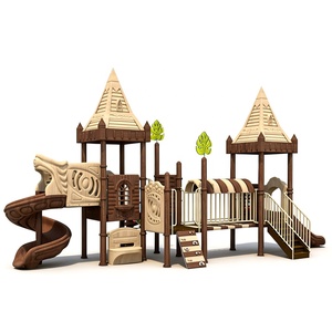 Parque Infantil Exterior Certificado CE EN1176 <span class=keywords><strong>con</strong></span> Tobogán y Estructura de Escalada para Zona Acuática Infantil - Product Image 3