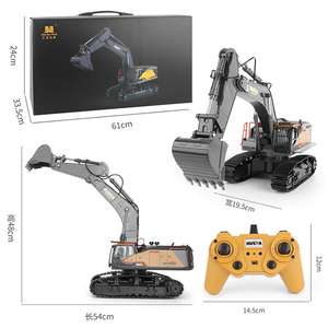 Excavatrice RC Huina 1592 <span class=keywords><strong>2022</strong></span> HOT, 2.4G 1:14, gros camions RC, simulation d'excavatrice, modèle de véhicule 22CH, jouets de loisir pour garçons - Product Image 6