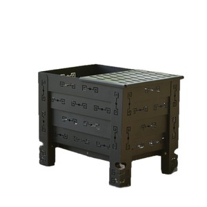 Estufa de Leña Plegable para Acampar al Aire Libre, Parrilla Portátil para Carbón, Plataforma Negra Runefire, Tiempo de Cocción de 3-5 Minutos - Product Image 5