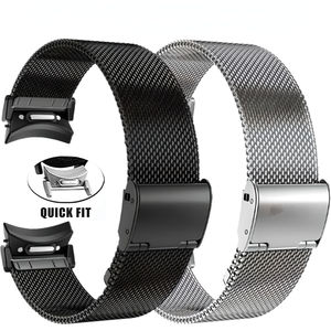 Correa para Samsung <span class=keywords><strong>Galaxy</strong></span> Watch 4 5 6 40 44mm 6 4 <span class=keywords><strong>Classic</strong></span> 43mm 42 <span class=keywords><strong>46</strong></span> 47mm Sin huecos Acero Loop Metal Band <span class=keywords><strong>Galaxy</strong></span> 5Pro 45mm Pulsera - Product Image 1