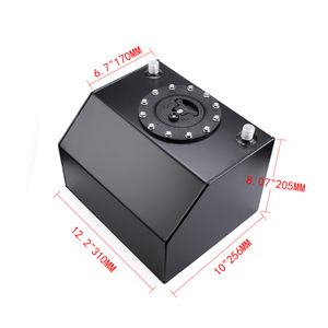 4 galon 16L hafif kaplı alüminyum alaşım yarış rezervuar tankı alt besleme yarış yakıt tankı yağ yakalama yakıt dalgalanma tankı olabilir - Product Image 6