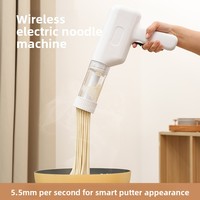 Machine à pâtes domestique la plus vendue, compacte, électrique, automatique, extrudeuse de pâtes sans fil, portable, rechargeable, en ABS, rapide, garantie 1 an