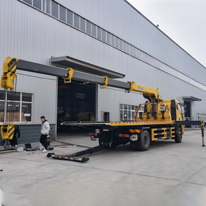 Camion <span class=keywords><strong>grue</strong></span> à plateau FAW de 8 tonnes <span class=keywords><strong>avec</strong></span> <span class=keywords><strong>grue</strong></span> télescopique à vendre - Product Image 3