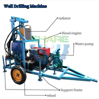 Machine de forage automatique pour puits peu profonds et profonds, machine de forage pour puits d'eau, forage de puits d'eau de 200 m