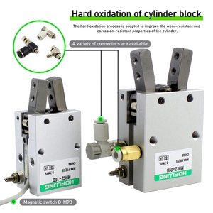 Pinza Neumática Serie MHC2 de 2 Dedos, Cilindro Paralelo de Doble Acción, Pinza Robótica para Automatización - Product Image 2