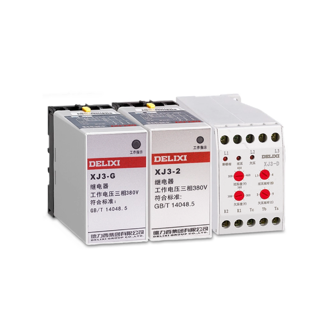 Original New Delixi XJ3-G, XJ3-2 380V Phase Sequence protection Relay, Overvoltage, Phase Missing, Undervoltage protection