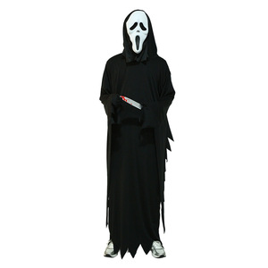 Lanjo Grim Reaper ชุดฮาโลวีนผู้ใหญ่/เด็กชุดผีหน้ากรีดร้องชุดหน้ากาก - Product Image 3