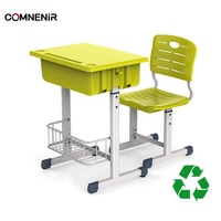 Fourniture directe d'usine table et chaise classique uni pour étudiants de bonne qualité pour mobilier scolaire salle de classe