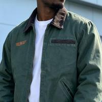Veste Detroit rétro en velours côtelé imprimée pour hommes et femmes, streetwear brodé