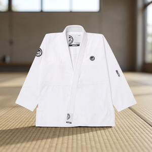 Kimono BJJ personnalisé noir 8 OZ pour étudiants, nourrissons et tout-petits, 100% coton extensible 400g - Product Image 2