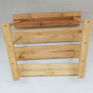 Support d'organisateur de comptoir à 3 niveaux en bambou avec étagère à lotion de maquillage pour pots de fleurs et jardinières - Product Image 5