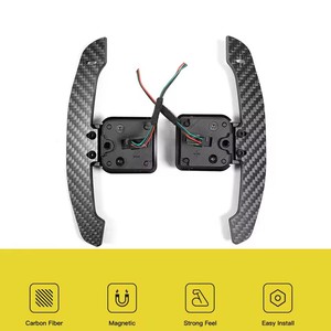 คันเปลี่ยนเกียร์ใบพัดคาร์บอนไฟเบอร์แม่เหล็กของพวงมาลัยสำหรับรถ <span class=keywords><strong>Audi</strong></span> B8 B8.5 B9 C8 A1 <span class=keywords><strong>Q5</strong></span> A3 A5 A8 Q2 Q3 Q4 <span class=keywords><strong>Q5</strong></span> Q7 Q8 RS3 RS4 RS5 <span class=keywords><strong>RS</strong></span> - Product Image 2