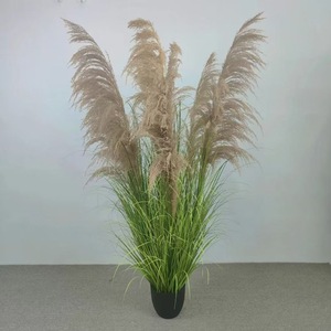 Cỏ nhân tạo hộ gia đình mô phỏng tinh tế chậu cây vải tuyn hoa Làm Vườn cỏ giả sậy cỏ trong nồi - Product Image 3