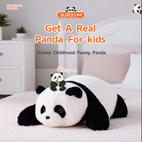 Peluche Panda Parlant IA, Jouet en Polyester Rempli de Coton PP, Confortable, Lavable, Emballage en Boîte, Jouet ODM