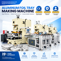 Machine à fabriquer des boîtes à lunch en aluminium avec système d'alimentation, de poinçonnage et d'empilage automatiques