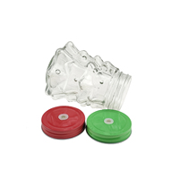 Vente en gros de bocaux en verre ronds de 550 ml avec couvercle en métal, emballés en carton, de style classique, adaptés aux aliments, pour la consommation
