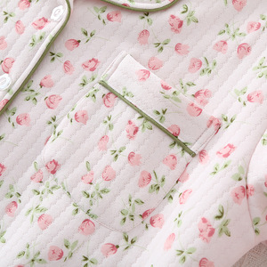 <span class=keywords><strong>Abbigliamento</strong></span> <span class=keywords><strong>da</strong></span> donna in cotone 100% con Logo personalizzato pigiama invernale caldo - Product Image 6